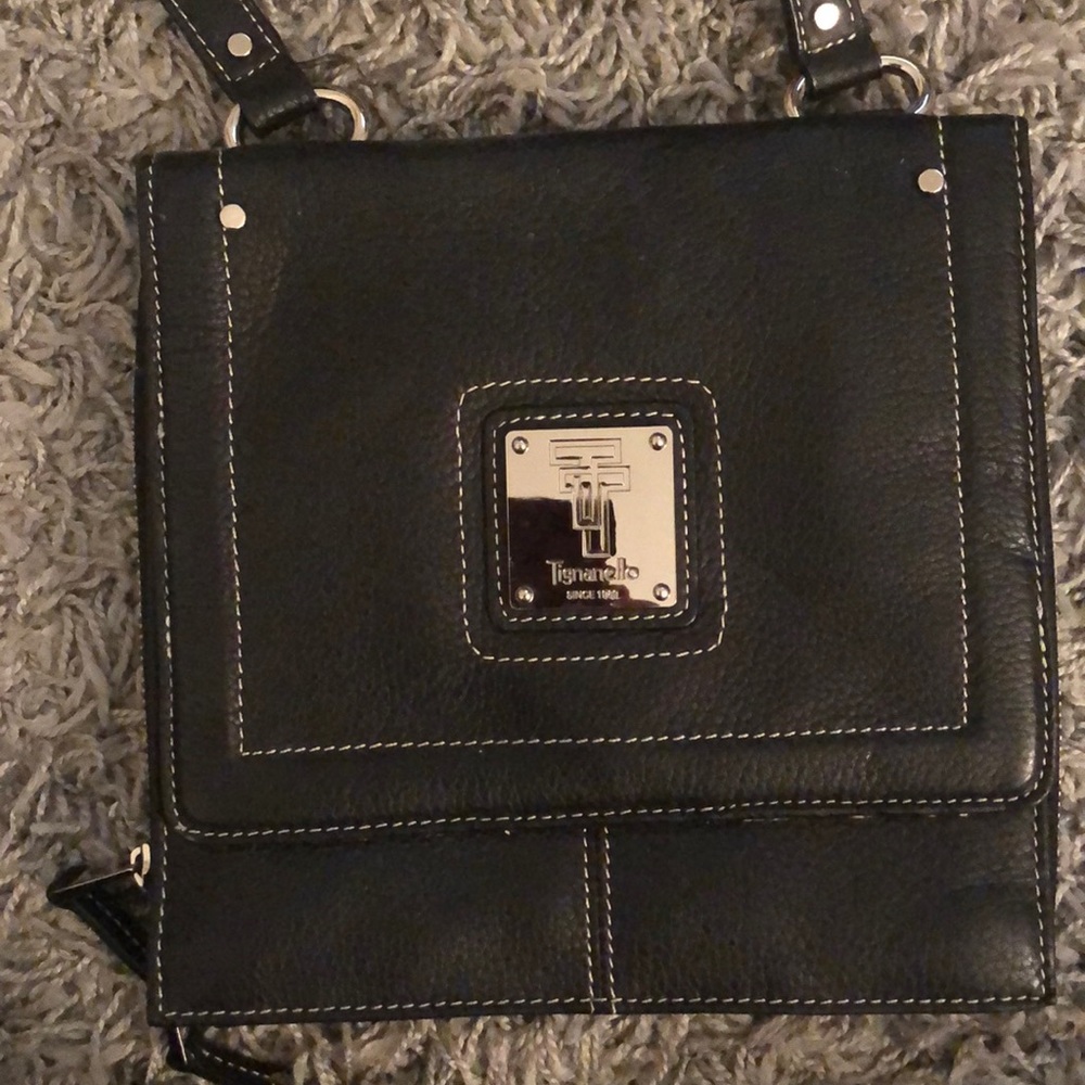 Black Tignanello crossbody bag